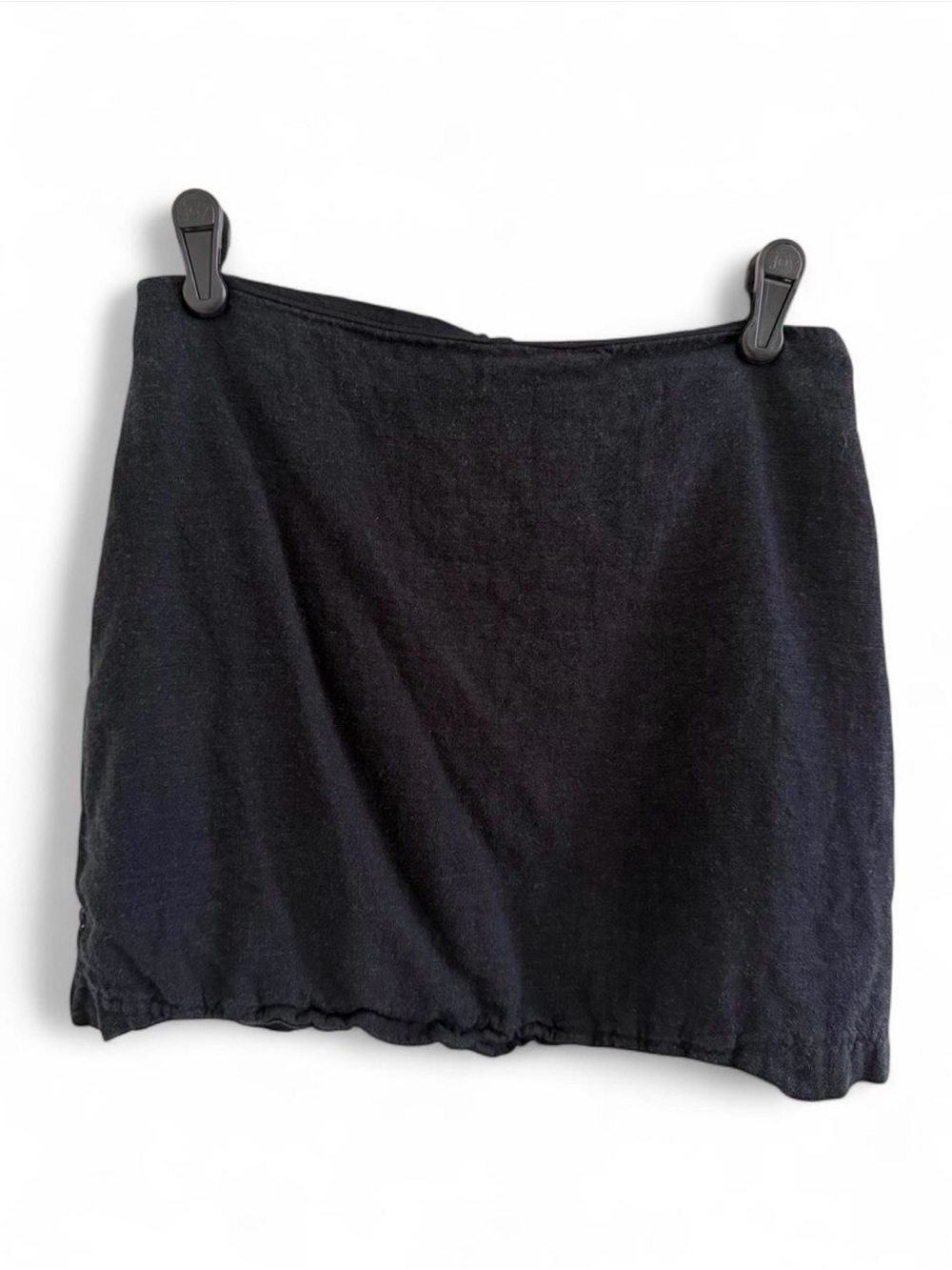 Abercrombie & Fitch “Scarlett” Mini Skort in black linen